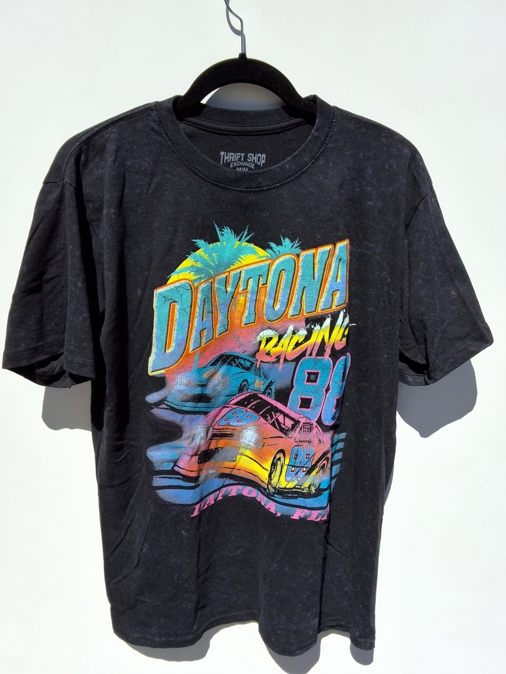 Thrift Shop Exchange Daytona Racing Graphic T-Shirt - Black (Size M)
